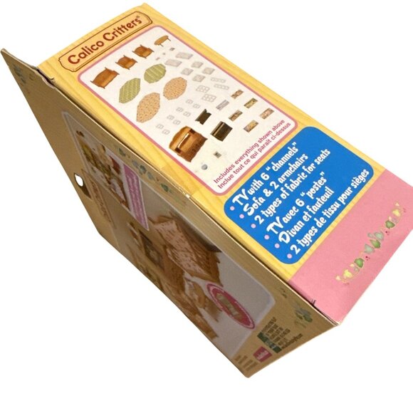 Calico Critters Comfy Living Room Set Toy Dollhouse Furniture & Accessories Set - Picture 8 of 9